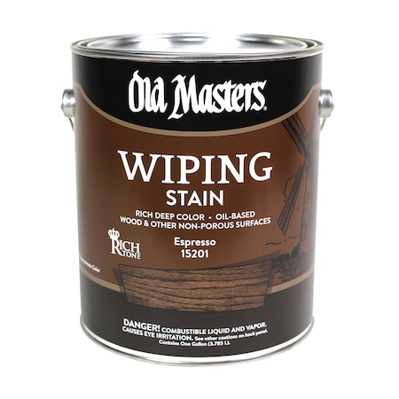 Old Masters Semi-Transparent Espresso Oil-Based Wiping Stain 1 Gal